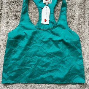 NWT One Clothing Turquoise Racerback Top